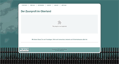 Desktop Screenshot of berger-zaunbau.com