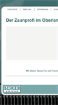 Mobile Screenshot of berger-zaunbau.com