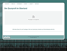 Tablet Screenshot of berger-zaunbau.com